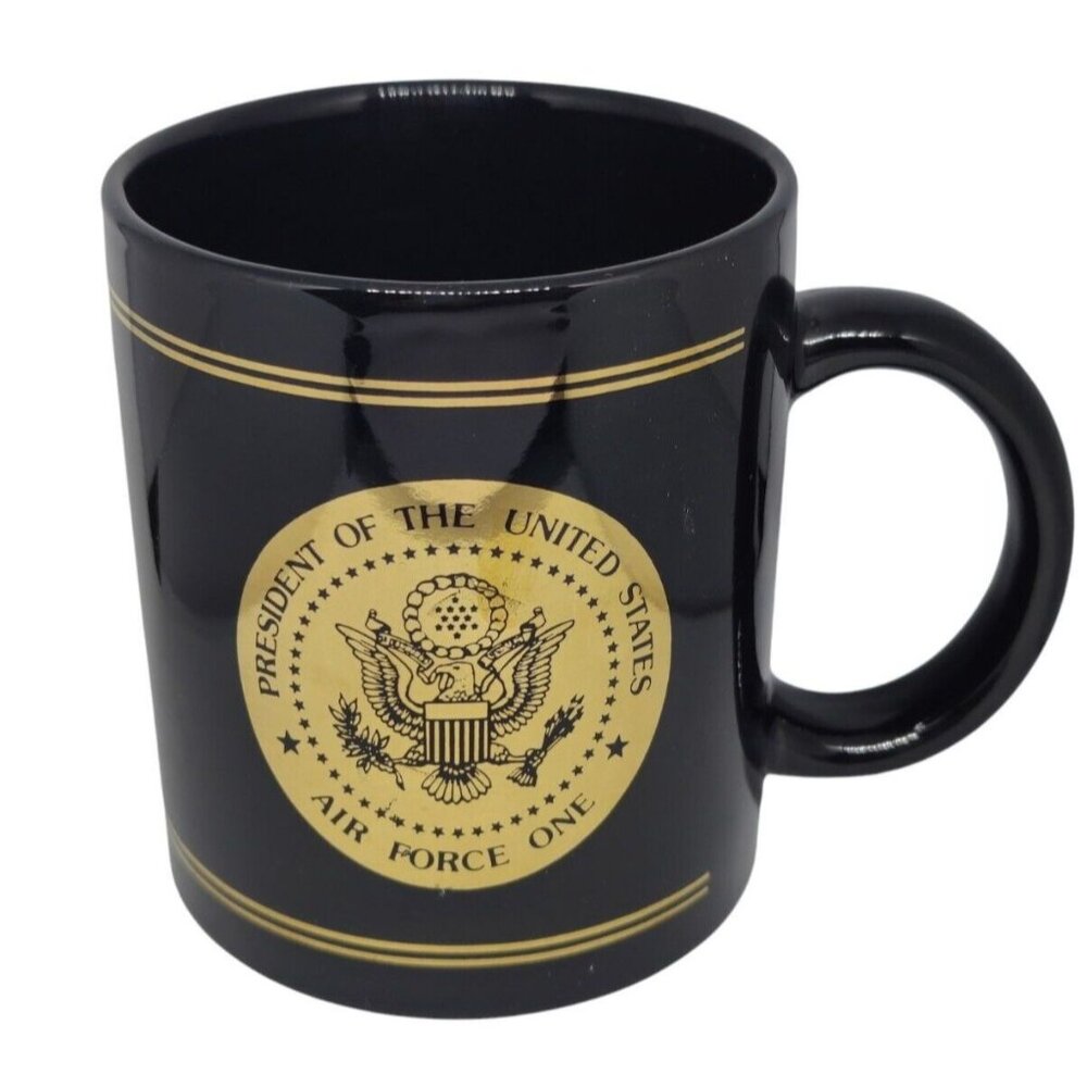 Official “President Of The United States Air Force One” Black Coffee Mug 12oz - Picture 2 of 8